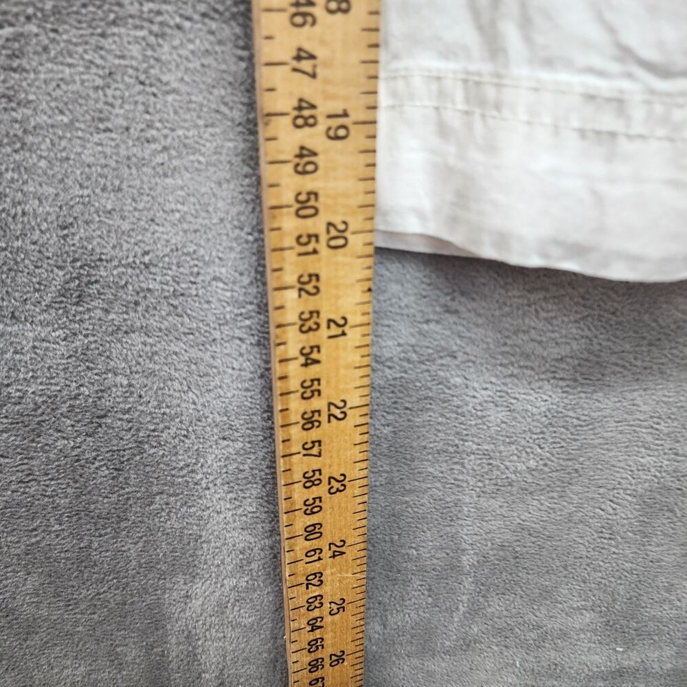 NWT Style Co Womens Capris 14 White Cargo Pockets Pull Tie Hem Summer Beach - Picture 12 of 13